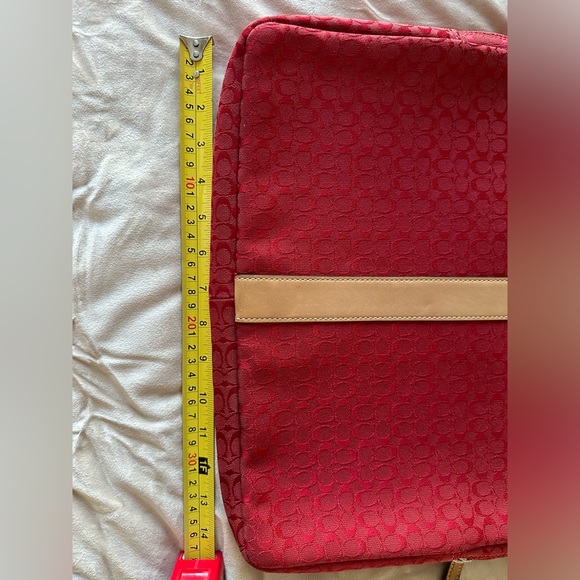 Coach Monogrammed Fabric Laptop Case - Picture 3 of 5